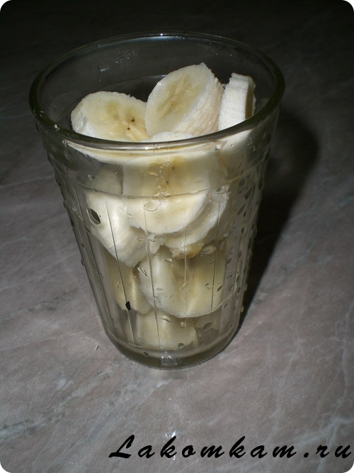 Напиток Бананово-молочный коктейль с мороженым