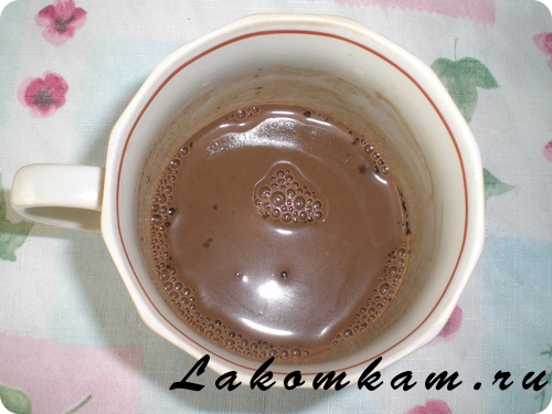 Напиток из какао с молоком