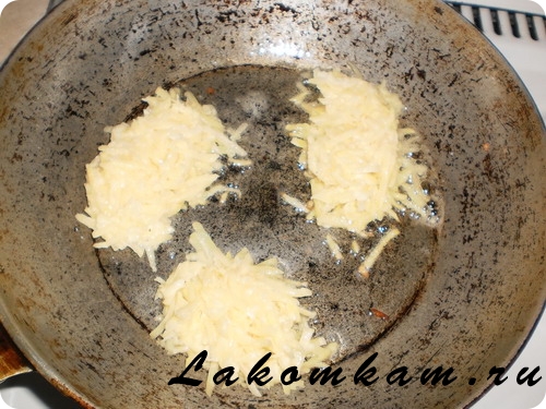 Блюдо из овощей Драники сметанные