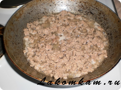 Выпечка Пирог с капустой и фаршем