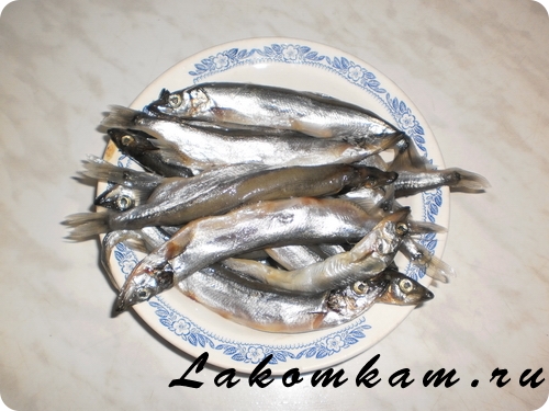 Блюдо из рыбы Мойва под майонезным соусом