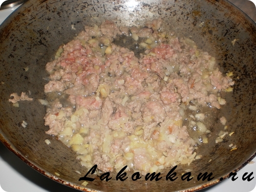 Блюдо из мяса Макароны по-флотски с фасолью