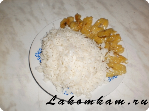 Блюдо из круп Банановый рис