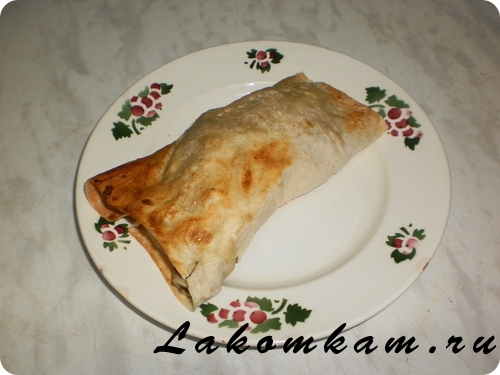 Блюдо из мяса Окорочка в лаваше