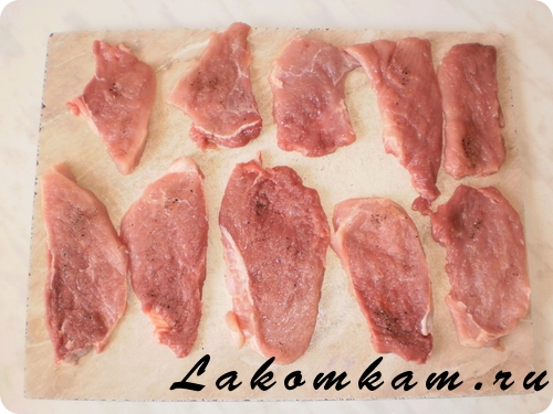Блюдо из мяса Шницель по-гавайски