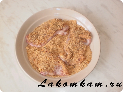 Блюдо из мяса Шницель по-гавайски