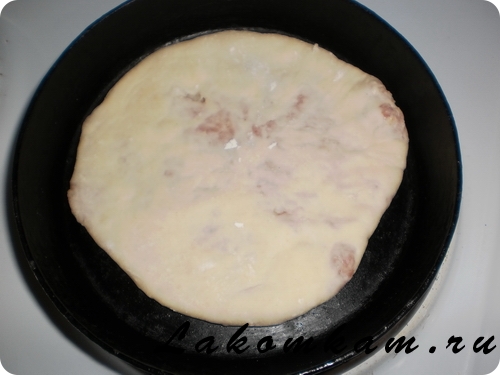 Мучное блюдо Хычины с мясом
