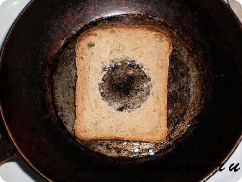 Бутерброд Яичница в хлебе