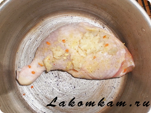 Блюдо из мяса Окорочка в тесте Блюдо из мяса Окорочка в тесте
