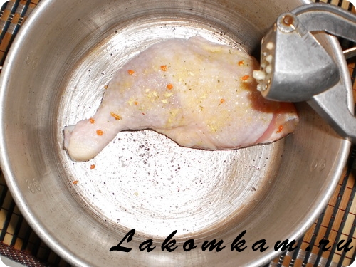 Блюдо из мяса Окорочка в тесте Блюдо из мяса Окорочка в тесте
