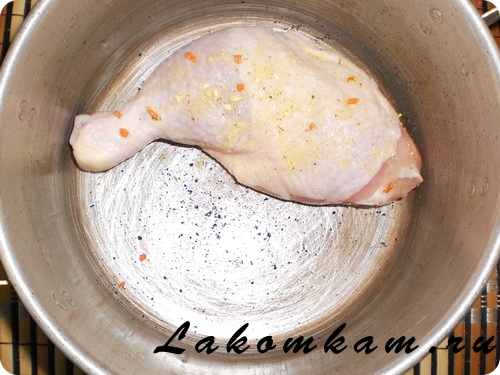 Блюдо из мяса Окорочка в тесте Блюдо из мяса Окорочка в тесте