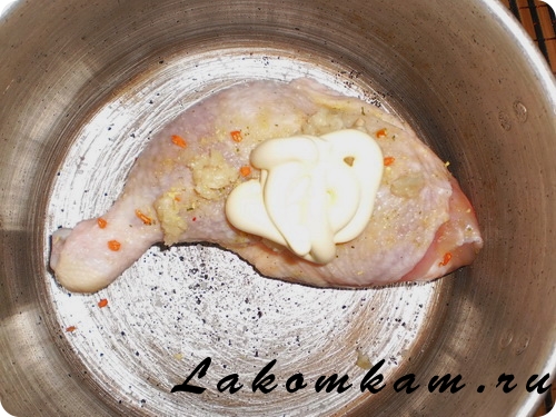 Блюдо из мяса Окорочка в тесте Блюдо из мяса Окорочка в тесте