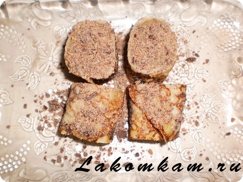 Десерт Ролл с грецкими орехами