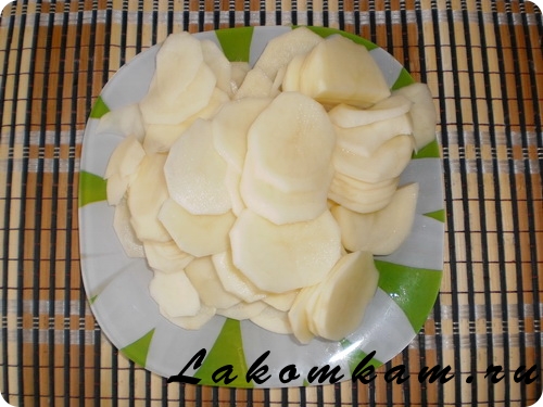 Блюдо из овощей Картофельно-луковая запеканка