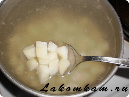Картофельный суп с дрожжевыми клёцками