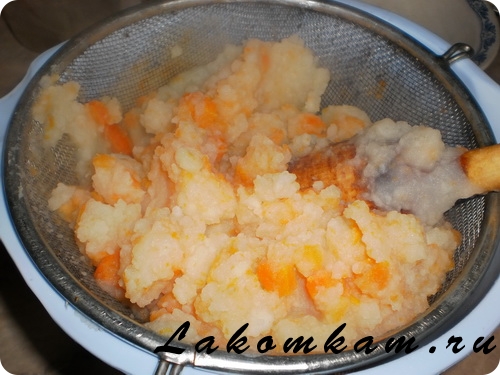 Картофельное пюре с морковью