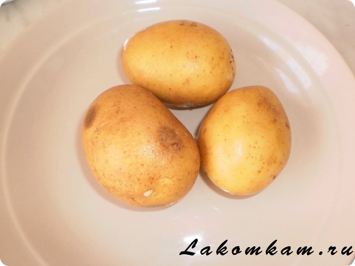 Картошка под  сметанным соусом