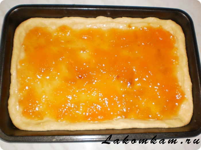 Пирог с абрикосовым вареньем