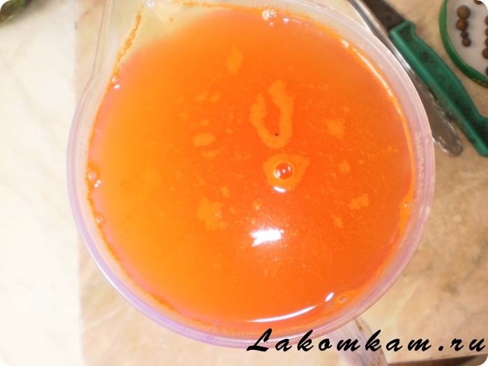 Маринованные огурцы в томатном соке на зиму