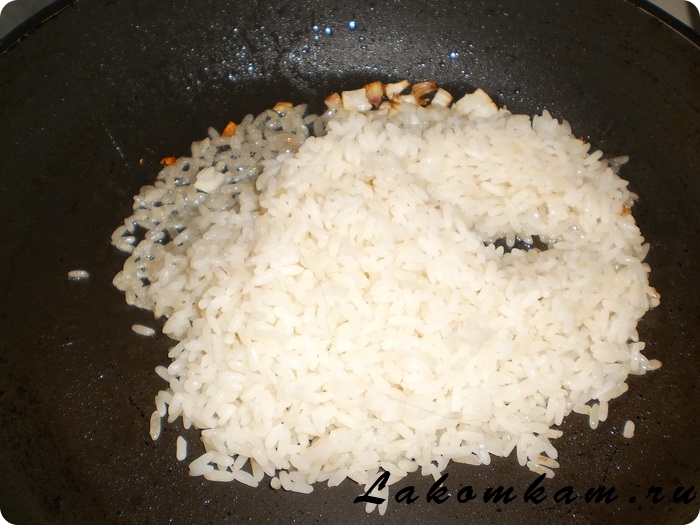 Рис с чесноком по-японски