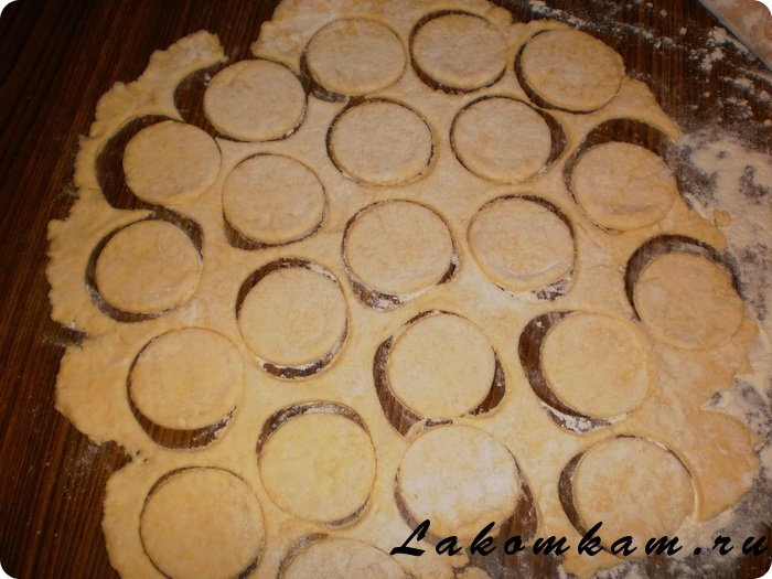 Творожно-песочное печенье с яблоками
