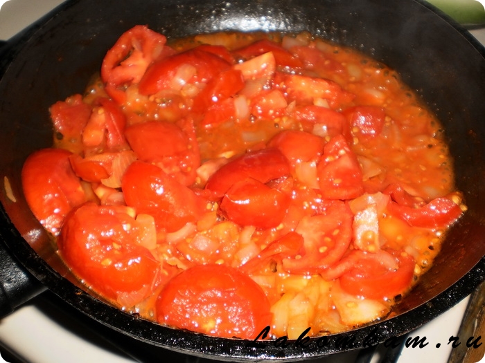 Жаренные кабачки на зиму в томатном соусе