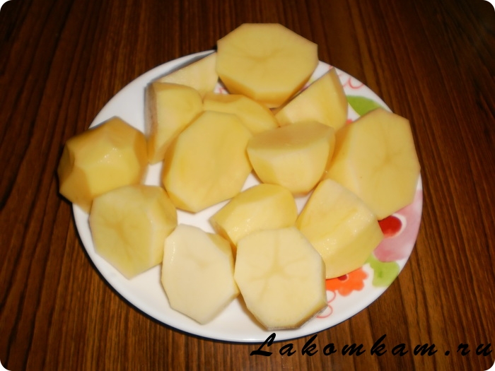 Острая картошка с чесноком и перцем чили