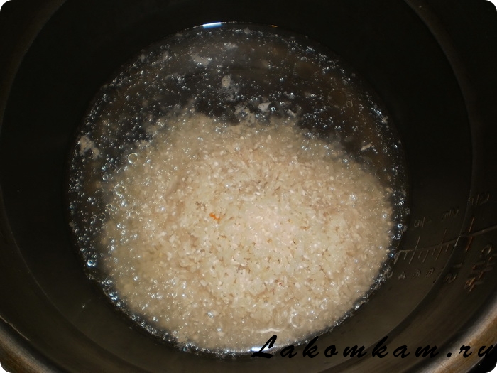 Рис на мясном бульоне