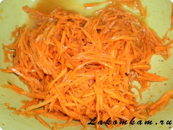Салат из курицы и моркови по-корейски