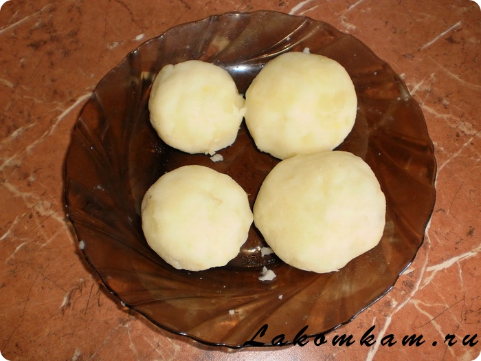 Картофельные шарики-зразы с грибами