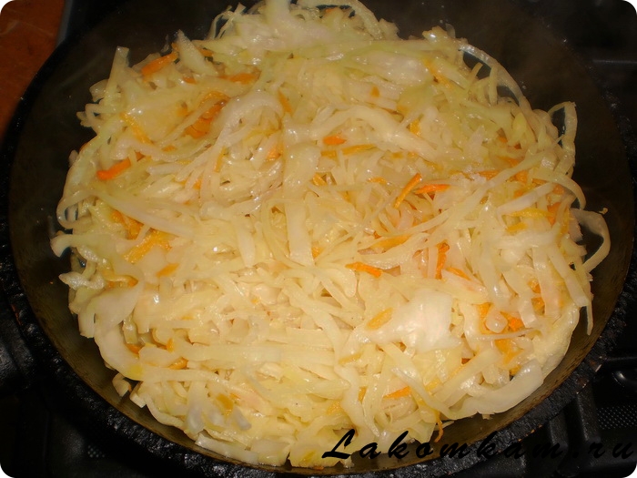 Рис с овощами и капустой