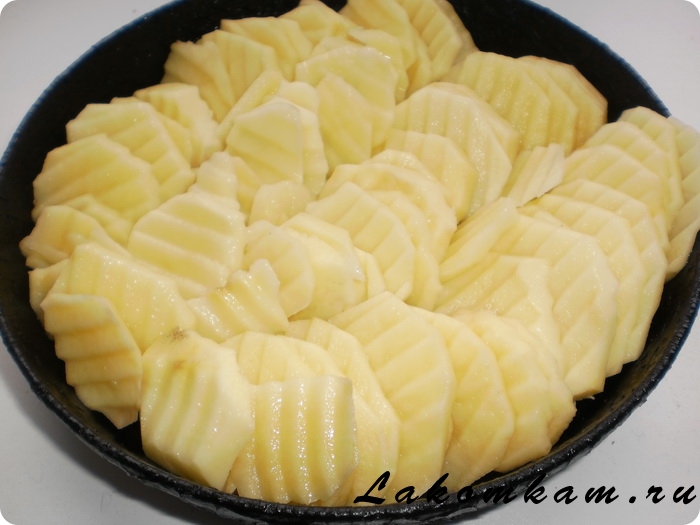 Картофель в горчично-молочной заливке
