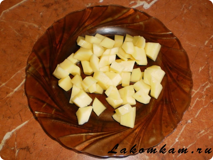 Овощной суп с сырными клёцками-шариками