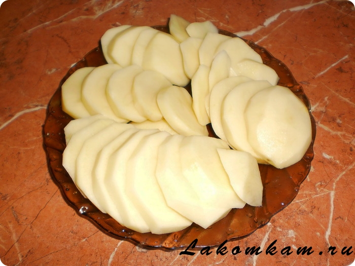 Картофель с салом в фольге