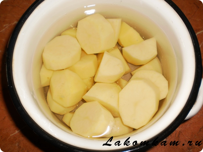 Картошка с укропом и чесноком