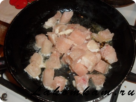 Блюдо из мяса  Курица в сливочно-сырном соусе
