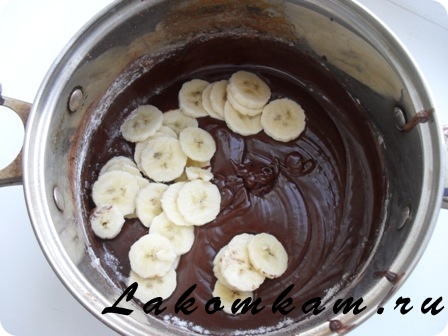 Выпечка Шоколадный кекс с бананом