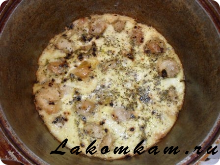 Блюдо из мяса Пельмени в сметанном соусе