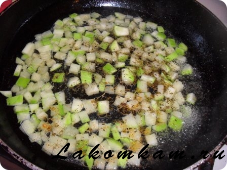 Блюдо из овощей Кабачки с фасолью