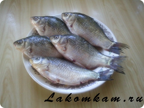 Блюдо из рыбы Жареные караси