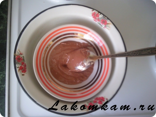 Десерт Шоколадно-апельсиновое мороженое