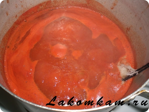 Заготовка Домашний кетчуп