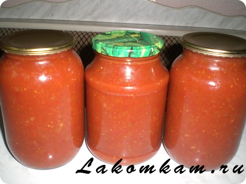Заготовка кетчуп Помидорка