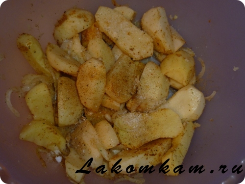 Блюдо из овощей Картофель по-деревенски