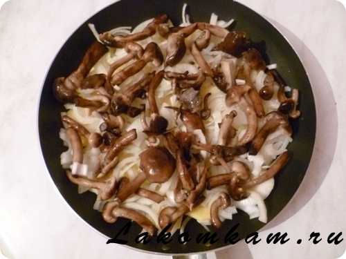 Блюдо из овощей Запеканка грибная с картофелем