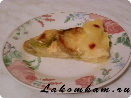 Закуска Картофельный пирог с кабачками и сыром