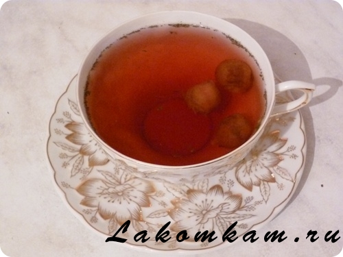 Напиток Английский вишневый чай с мятой