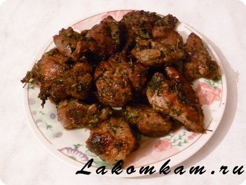 Блюдо из мяса Мясо по-грузински