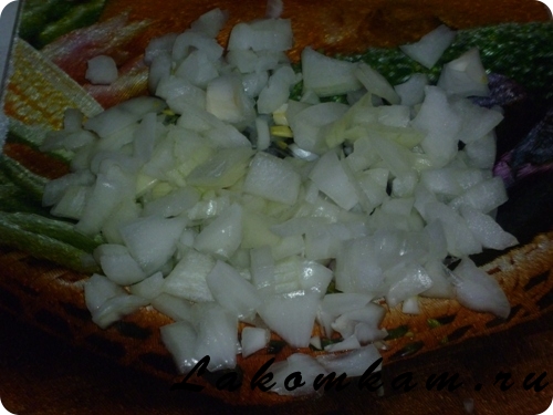 Блюдо из овощей Картофель жареный с луком