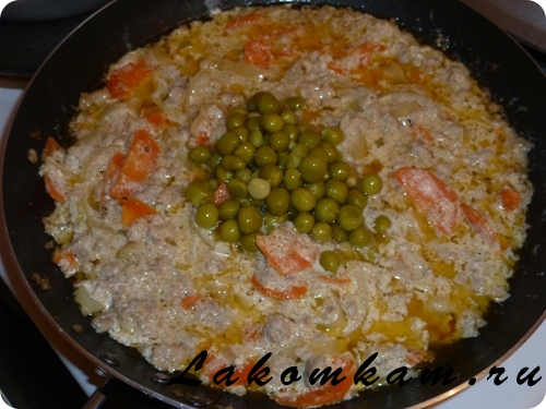 Мучное блюдо Гребешки со сливочным соусом
